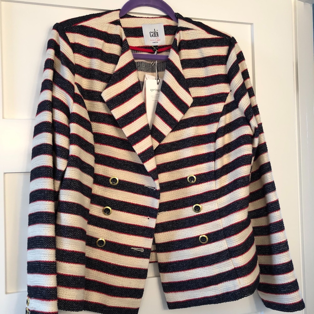 COPY - CAbi Cruise Striped Blazer Style #5094